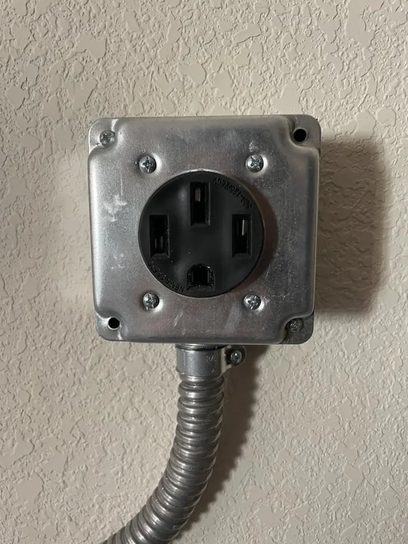 NEMA 14-50 outlet installed for Electrical Panel Upgrade in Brillion